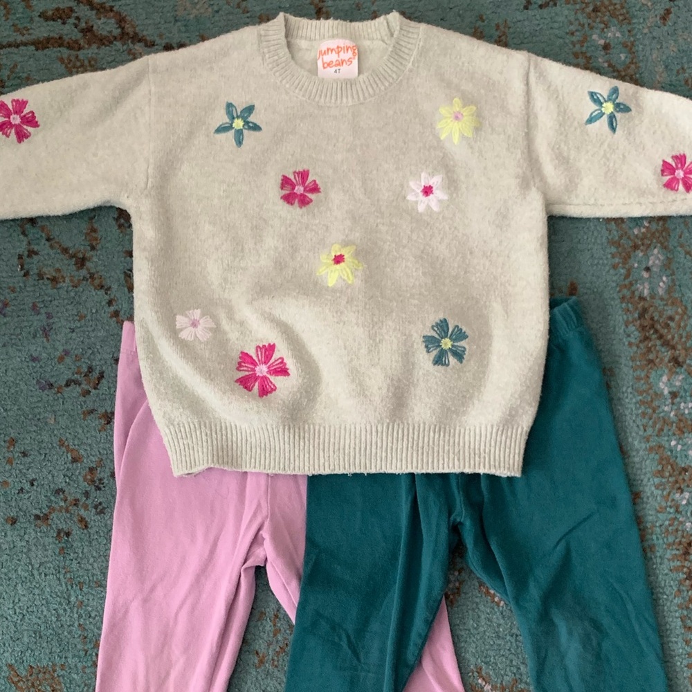 Jumping Beans Sweater and Legging Set
